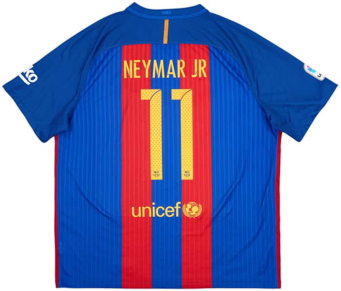 2016-17 Barcelona Home Shirt Neymar Jr #11 - 9/10 - (XXL)