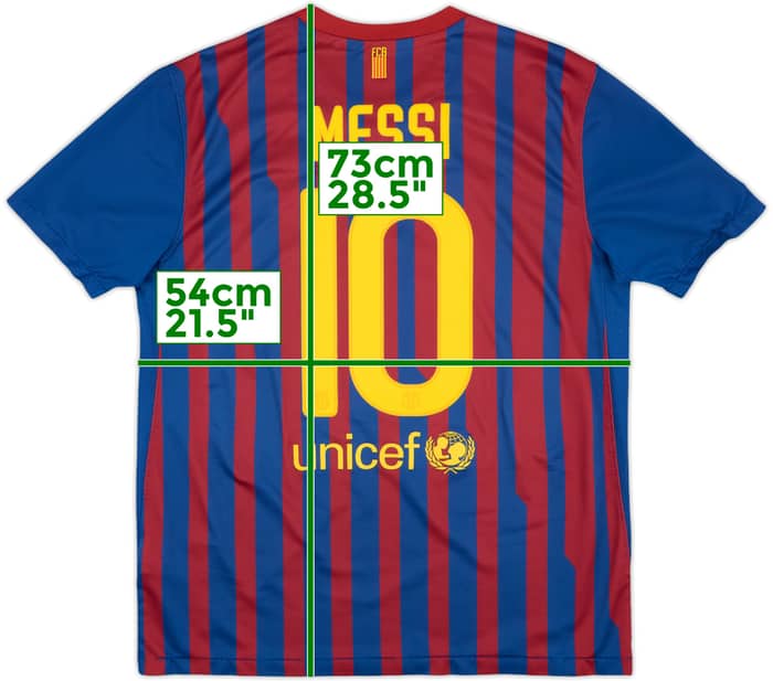 2011-12 Barcelona Home Shirt Messi #10 - 6/10 - (L)
