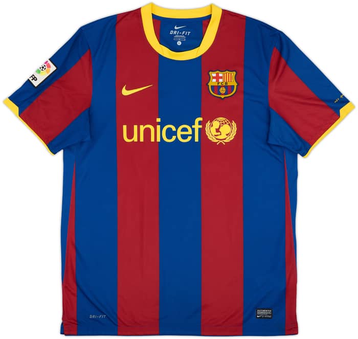 2010-11 Barcelona Home Shirt David Villa #7 - 6/10 - (L)