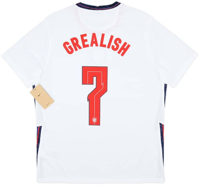 2020-22 England Home Shirt Grealish #7 (L)