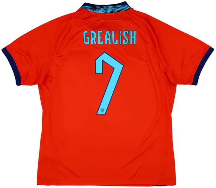 2022-23 England Away Shirt Grealish #7 - 9/10 - (L)