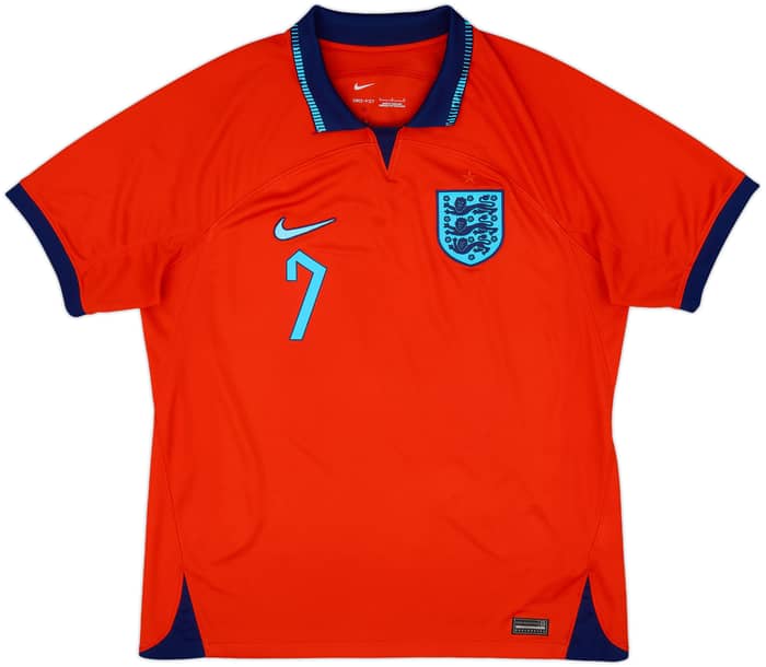 2022-23 England Away Shirt Grealish #7 - 9/10 - (L)