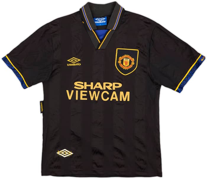 1993-95 Manchester United Away Shirt Cantona #7 - 8/10 - (S)