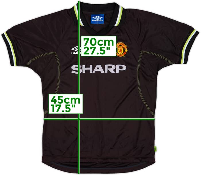 1998-99 Manchester United Third Shirt - 6/10 - (L.Boys)