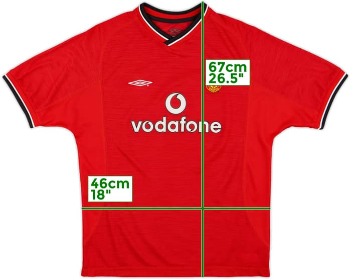 2000-02 Manchester United Home Shirt - 10/10 - (L.Boys)