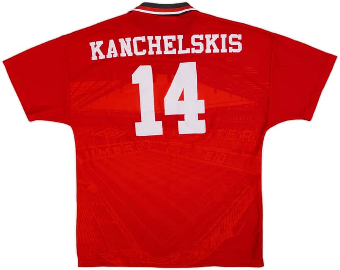 1994-96 Manchester United Home Shirt Kanchelskis #14 - 7/10 - (M)