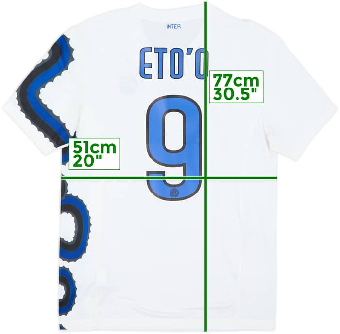 2010-11 Inter Milan Away Shirt Eto'o #9 - 7/10 - (M)