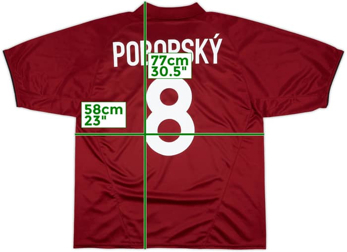 2004-05 Sparta Prague Home Shirt Poborsky #8 - 10/10 - (L)