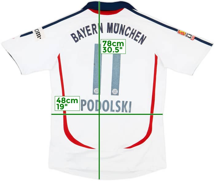 2006-07 Bayern Munich Away Shirt Podolski #11 - 5/10 - (S)