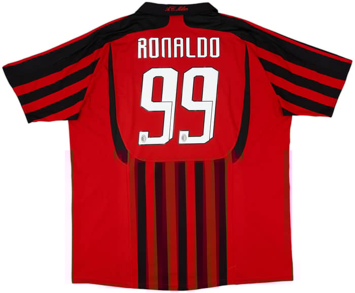 2007-08 AC Milan Home Shirt Ronaldo #99 - 6/10 - (3XL)