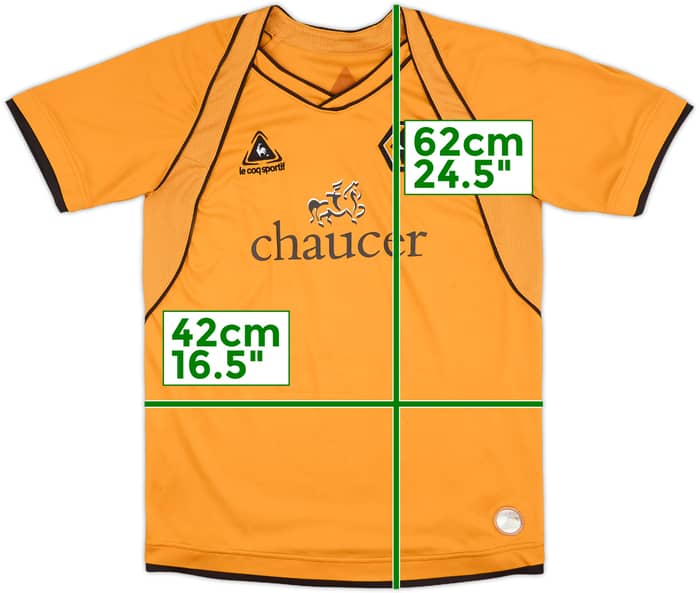 2006-08 Wolves Home Shirt - 8/10 - (XL.Boys)