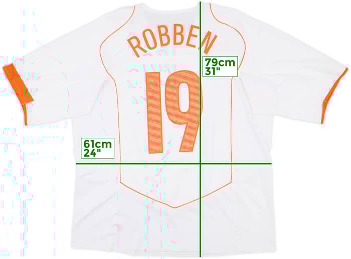 2004-06 Netherlands Away Shirt Robben #19 - 8/10 - (XL)