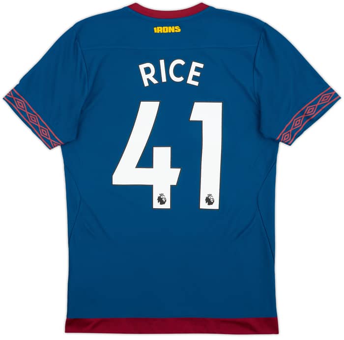 2018-19 West Ham Away Shirt Rice #41 - 9/10 - (S)