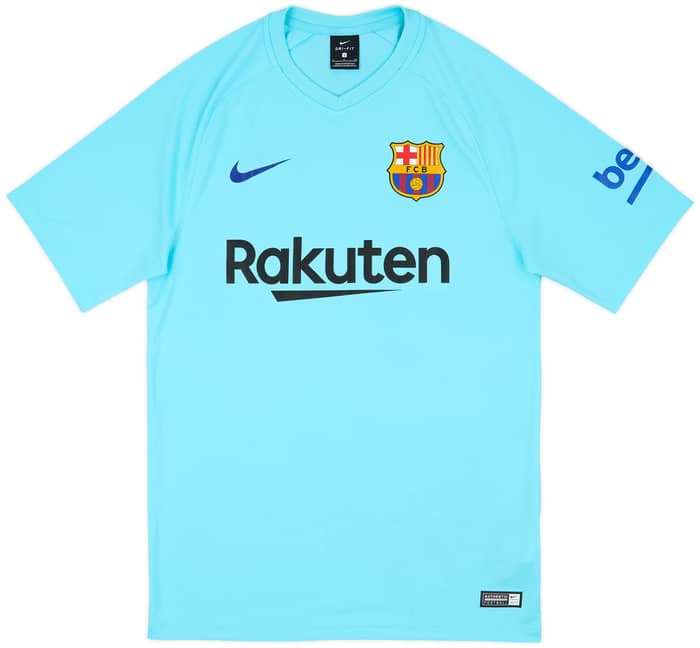 2017-18 Barcelona Basic Away Shirt Suarez #9 - 9/10 - (S)