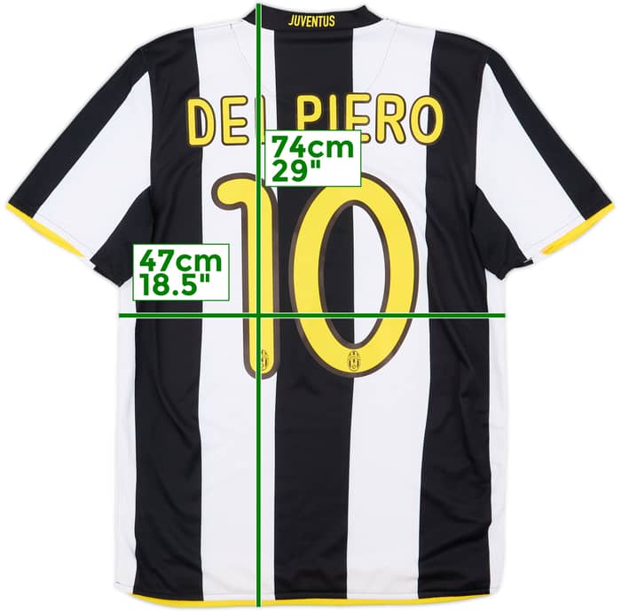 2008-09 Juventus Home Shirt Del Piero #10 - 8/10 - (S)