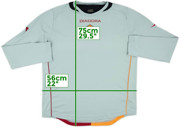 2006-07 Roma Diadora Training L/S Shirt - 5/10 - (L)