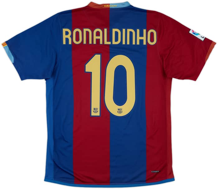 2006-07 Barcelona Home Shirt Ronaldinho #10 - 6/10 - (M)