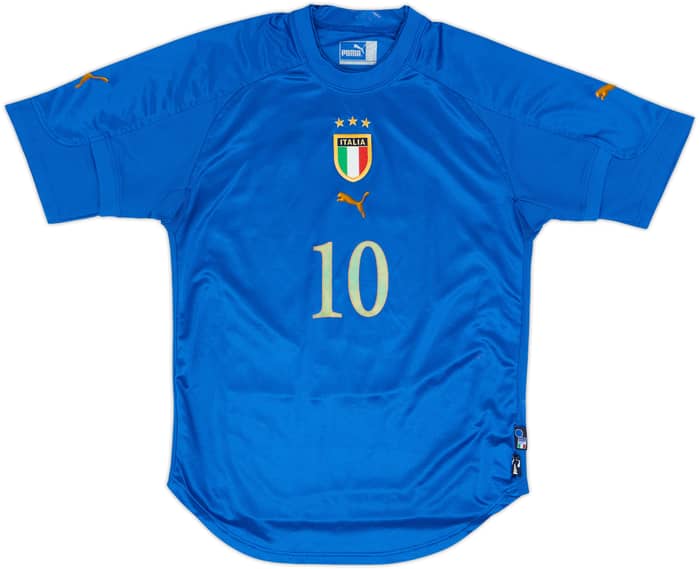 2004-06 Italy Home Shirt Totti #10 - 6/10 - (M)
