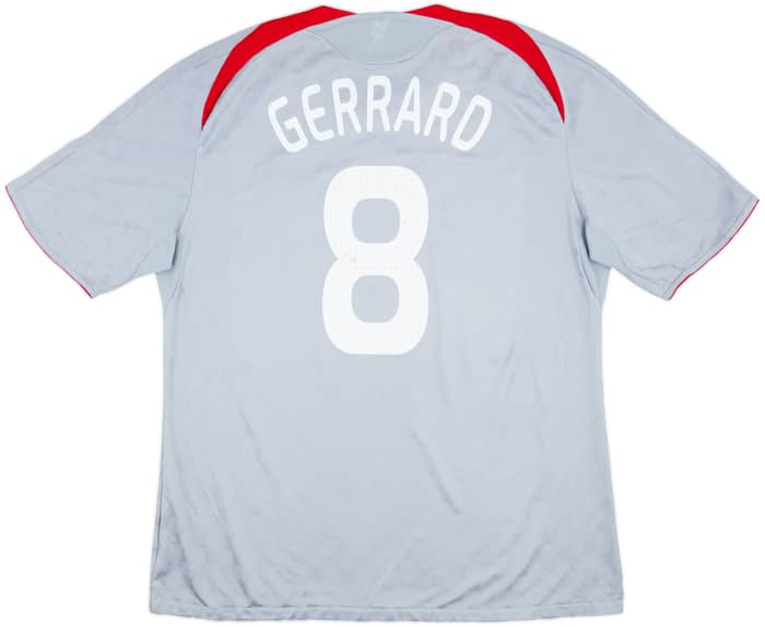 2008-09 Liverpool Away Shirt Gerrard #8 - 6/10 - (XXL)