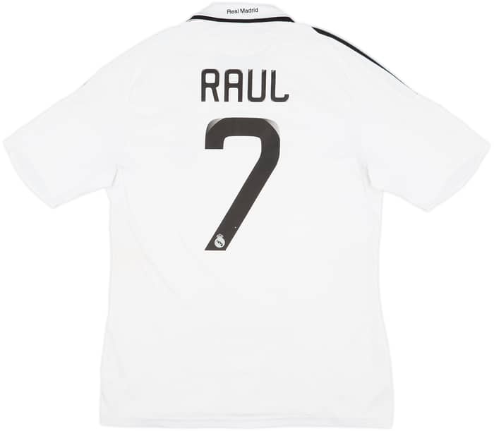 2008-09 Real Madrid Home Shirt Raul #7 - 7/10 - (M)