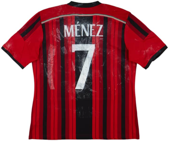 2014-15 AC Milan Home Shirt Menez #7 - 3/10 - (XL)