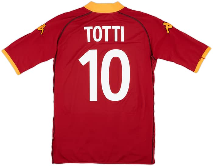 2002-03 Roma Home Shirt Totti #10 - 6/10 - (XL)