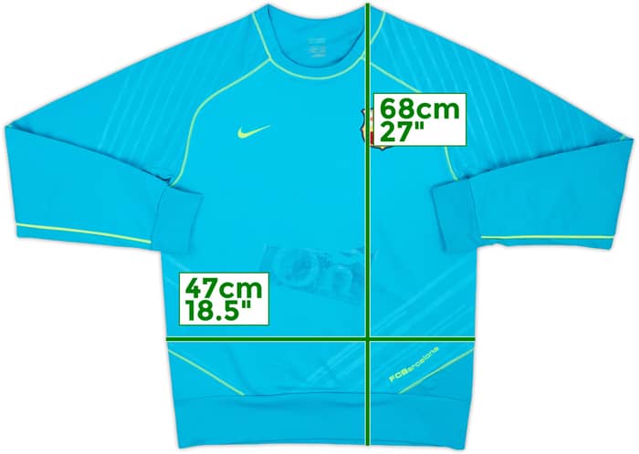 2007-08 Barcelona Nike Sweat Top - 4/10 - (L)