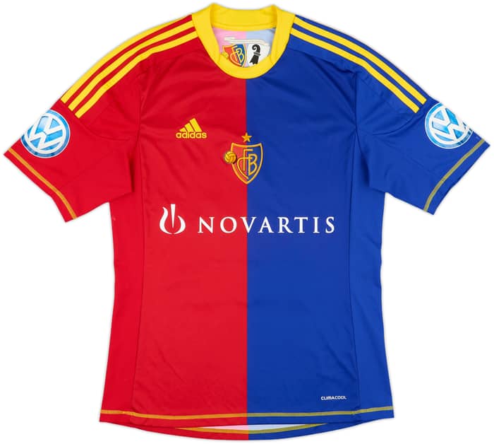 2012-13 FC Basel Home Shirt Stocker #14 - 5/10 - (M)