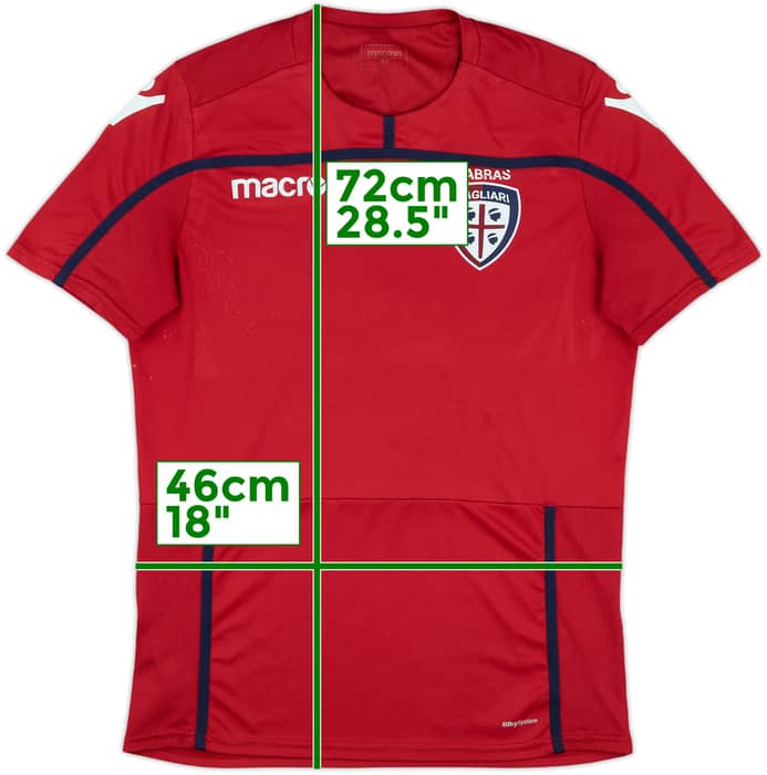 2018-19 Cagliari Macron Training Shirt - 7/10 - (M)