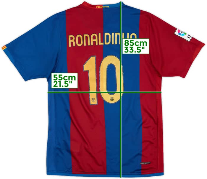 2006-07 Barcelona Home Shirt Ronaldinho #10 - 6/10 - (S)