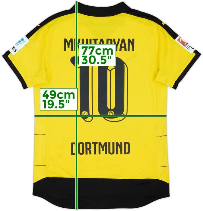 2015-16 Borussia Dortmund Home Shirt Mkhitaryan #10 - 7/10 - (M)