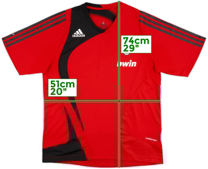 2007-08 AC Milan adidas Formotion Training Shirt - 9/10 - (M)