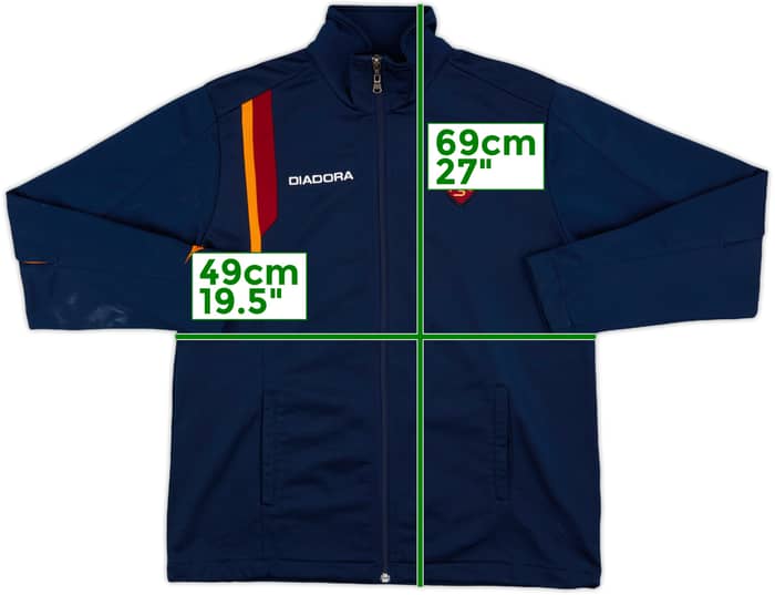 2004-05 Roma Diadora Track Jacket - 8/10 - (XXL.Boys)