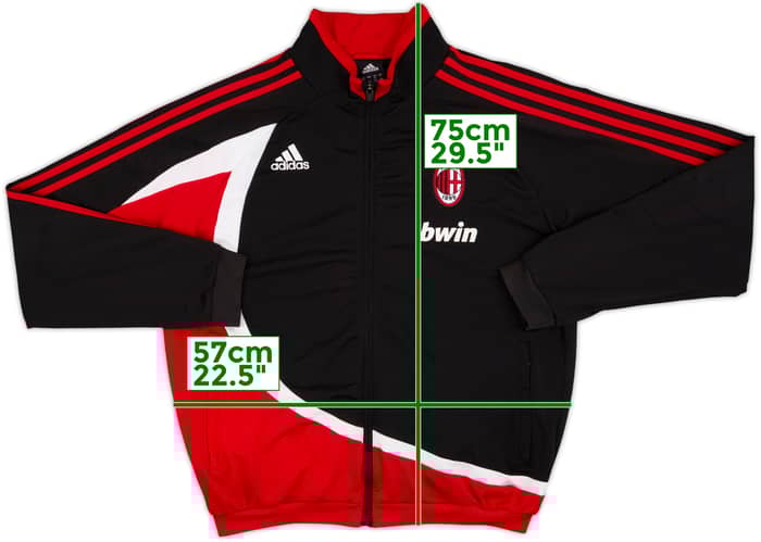 2007-08 AC Milan adidas Track Jacket - 7/10 - (L)