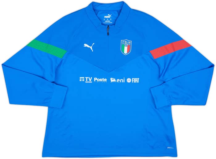 2022-23 Italy Puma 1/4 Zip Training Top - 8/10 - (XL.Boys)