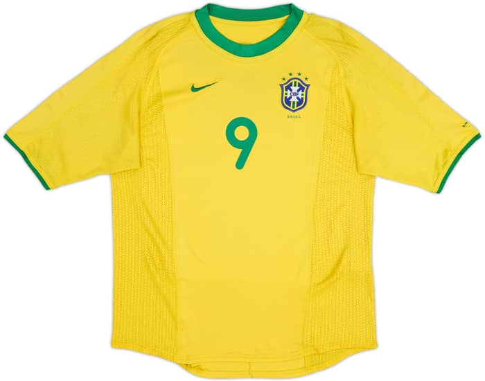 2000-02 Brazil Home Shirt Ronaldo #9 - 5/10 - (S)