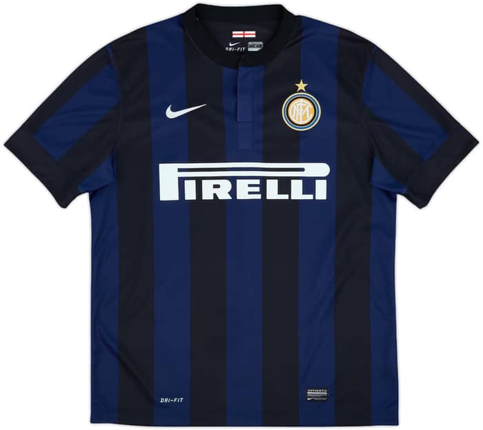 2013-14 Inter Milan Home Shirt Milito #22 - 9/10 - (L)