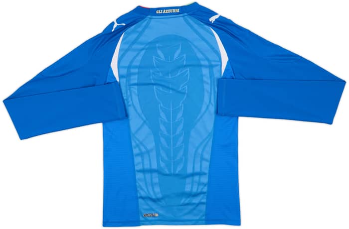2010-12 Italy Authentic Home L/S Shirt - 5/10 - (S)