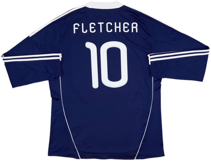 2010-11 Scotland Home L/S Shirt Fletcher #10 - 8/10 - (3XL)