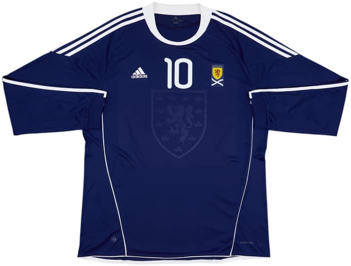 2010-11 Scotland Home L/S Shirt Fletcher #10 - 8/10 - (3XL)