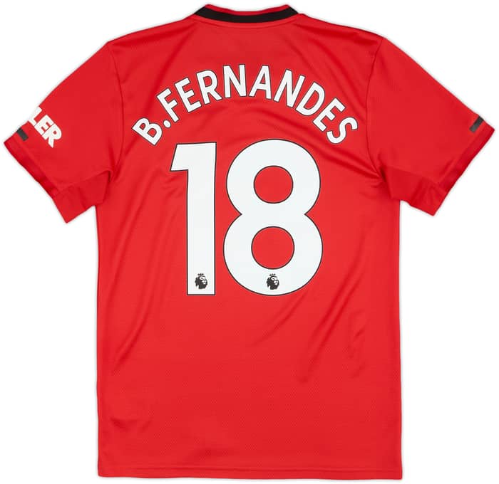2019-20 Manchester United Home Shirt B.Fernandes #18 - 6/10 - (S)