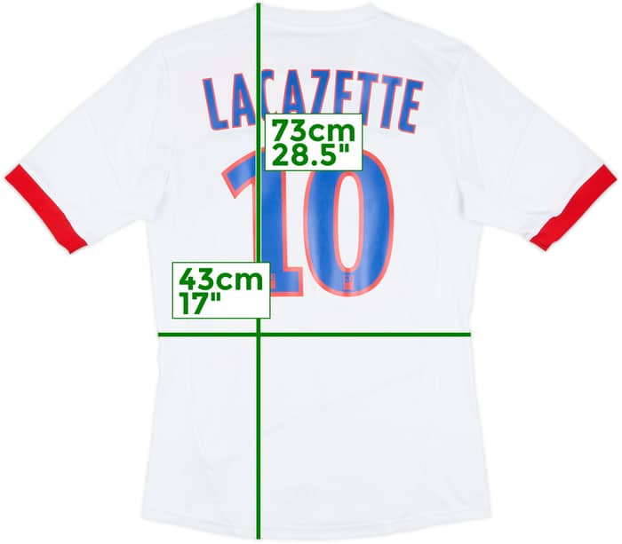 2012-13 Lyon Home Shirt Lacazette #10 - 6/10 - (S)