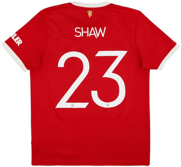 2021-22 Manchester United Home Shirt Shaw #23 - 7/10 - (L)