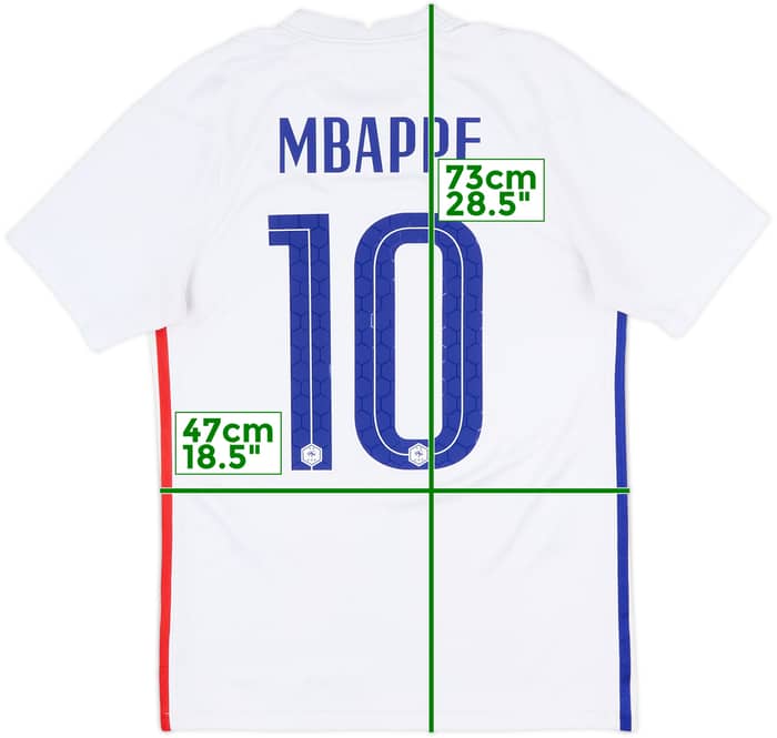 2020-21 France Away Shirt Mbappe #10 - 7/10 - (S)