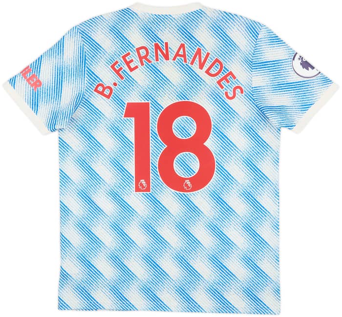 2021-22 Manchester United Away Shirt B.Fernandes #18 - 6/10 - (L)