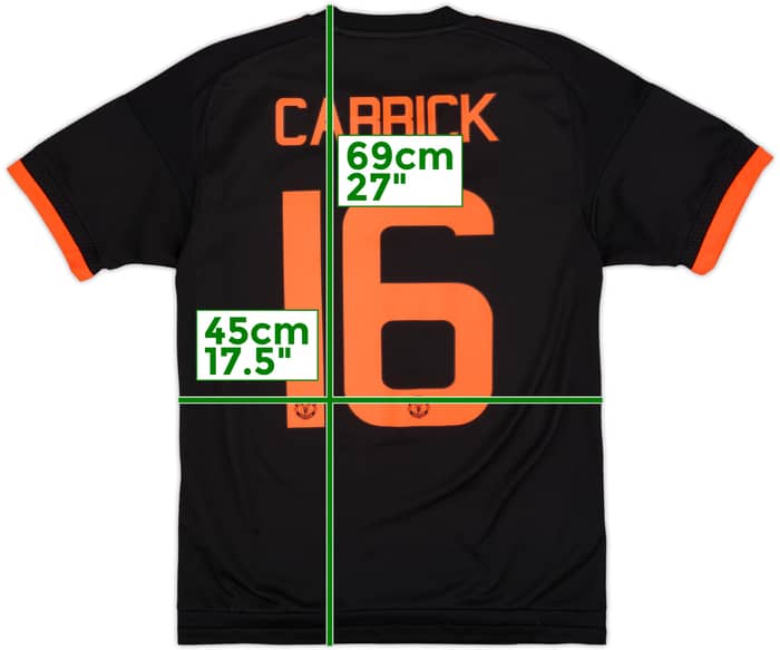 2015-16 Manchester United Third Shirt Carrick #16 - 10/10 - (S)