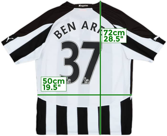 2010-11 Newcastle Home Shirt Ben Arfa #37 - 8/10 - (M)