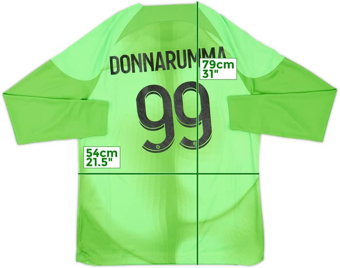 2022-23 Paris Saint-Germain GK Shirt Donnarumma #99 - 9/10 - (L)