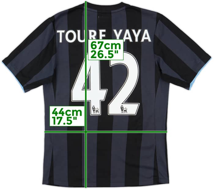 2012-13 Manchester City Third Shirt Toure Yaya #42 - 7/10 - (XS)