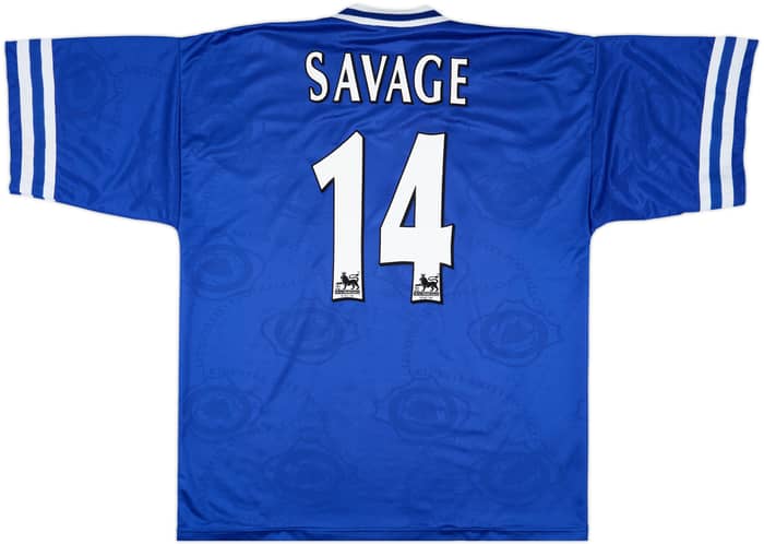 1996-98 Leicester Home Shirt Savage #14 - 9/10 - (XL)